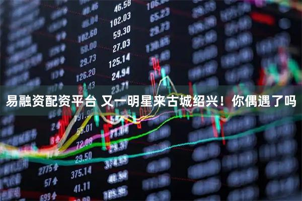 易融资配资平台 又一明星来古城绍兴！你偶遇了吗