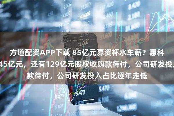方道配资APP下载 85亿元募资杯水车薪？惠科股份借款高达345亿元，还有129亿元股权收购款待付，公司研发投入占比逐年走低