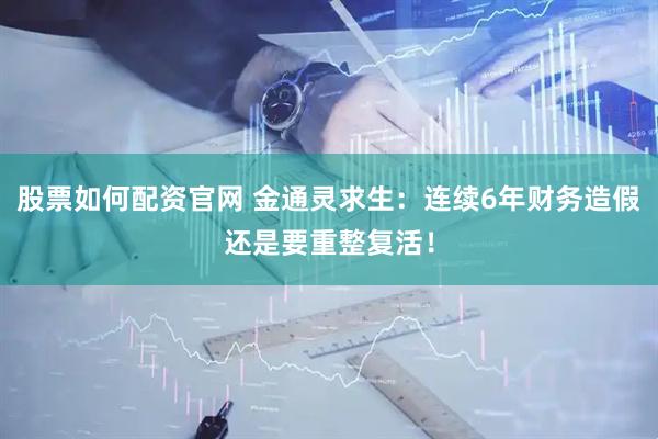 股票如何配资官网 金通灵求生：连续6年财务造假还是要重整复活！
