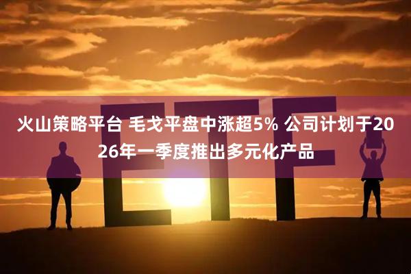火山策略平台 毛戈平盘中涨超5% 公司计划于2026年一季度推出多元化产品